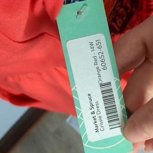 MARKET & spruce Crissie scalloped dress size 14W - Picture 7 of 10